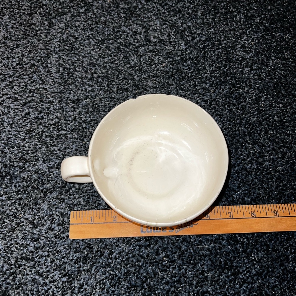 LAST CALL Vintage Handmade Pottery Ceramic Strawberry Vine Mug/ Soup Bowl - Picture 9 of 13
